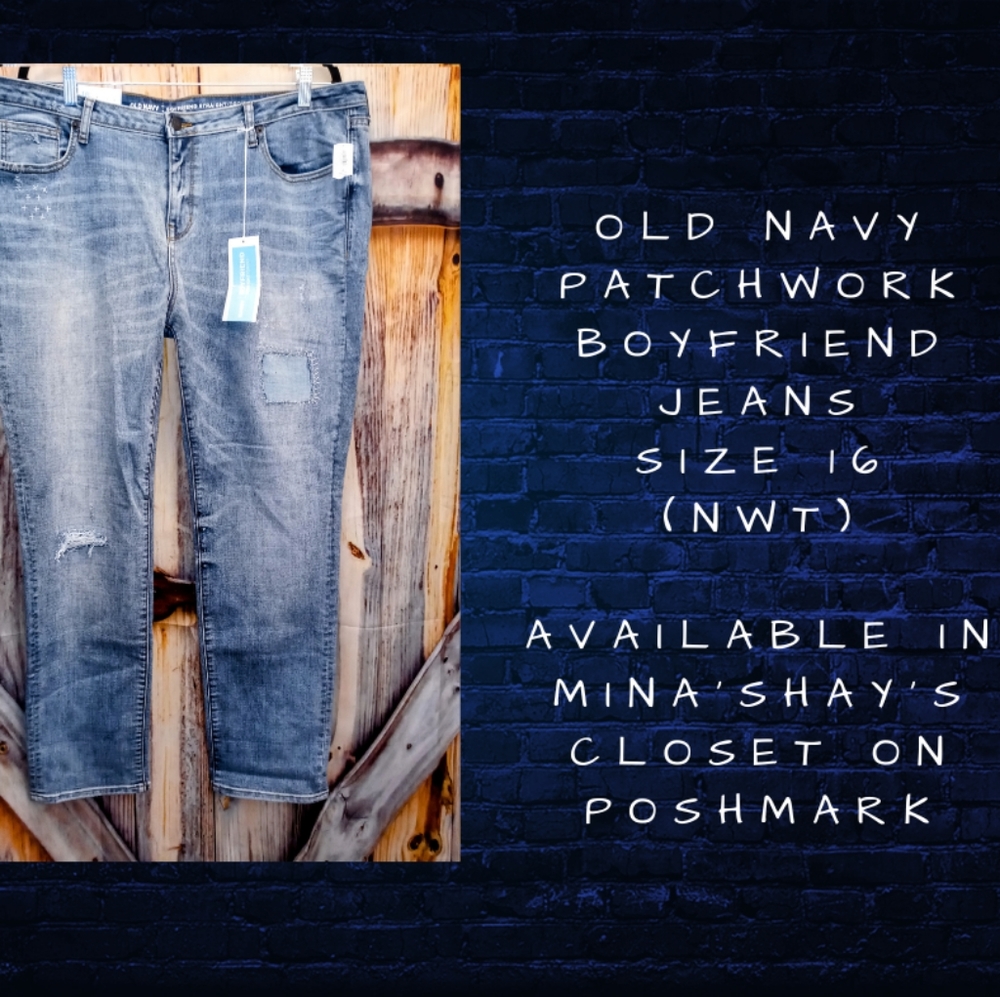 Old Navy boyfriend straight leg jeans